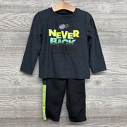 LS Shirt Never Back Down & Pants 3t