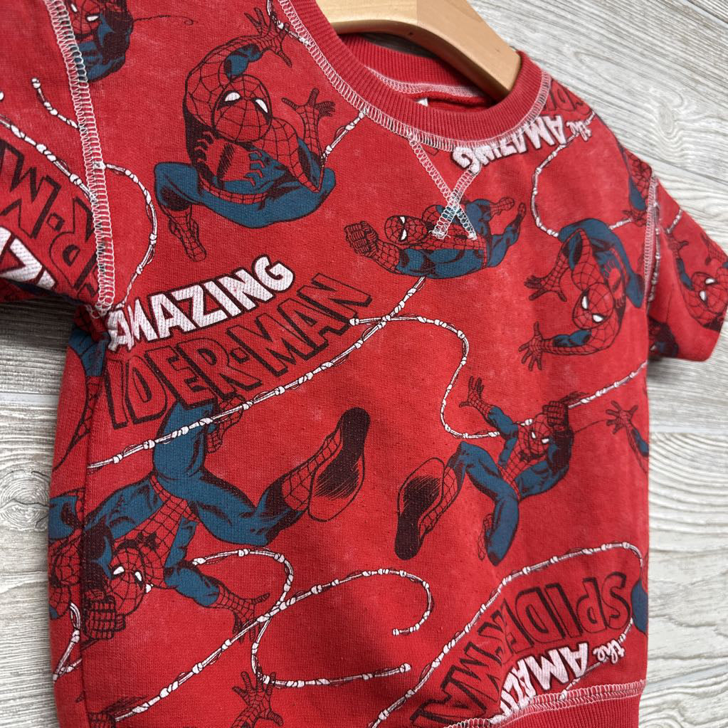 Spider-man Weathered Crew Shirt & Shorts 3t