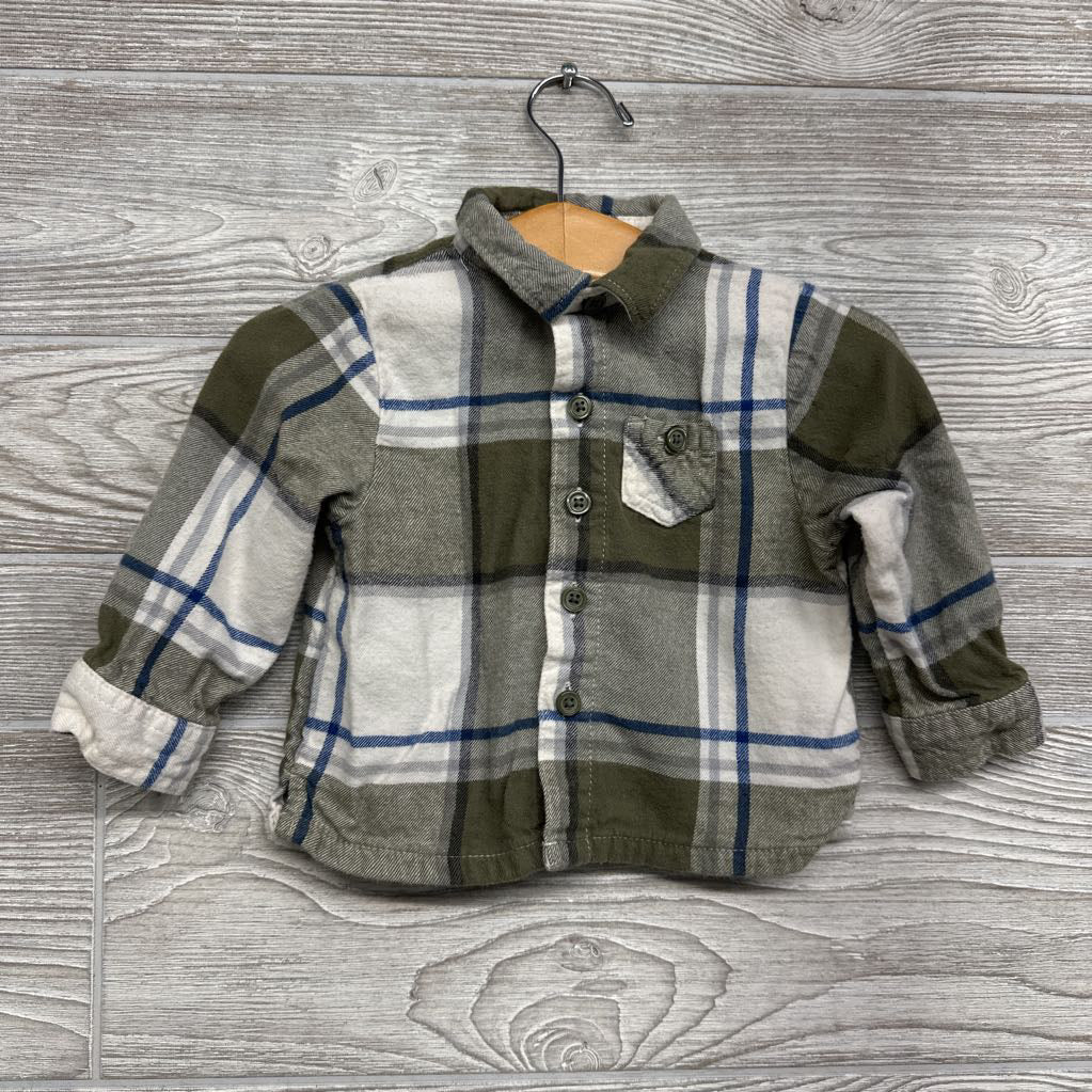 Plaid Flannel Shirt 12M