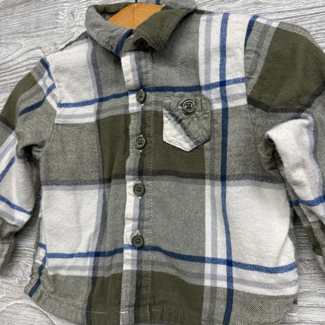 Plaid Flannel Shirt 12M
