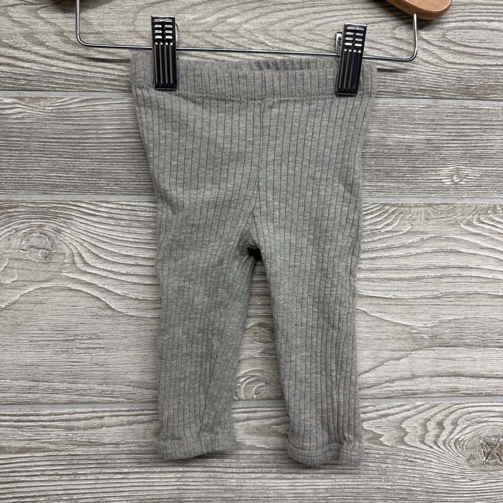 LS Ribbed Side Snap Shirt & Footed Pants W/ Hat 0-3M