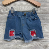 Pull On Denim Shorts Patches 18-24M