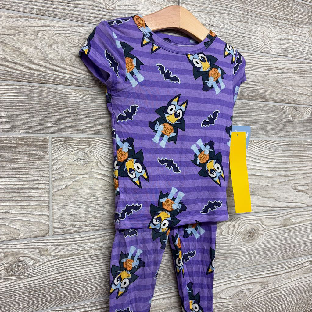 NEW 2 Pc LS Bamboo PJS Bats Pumpkins 3T