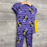 NEW 2 Pc LS Bamboo PJS Bats Pumpkins 3T