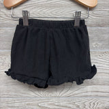 Ribbed Shorts Ruffle Trim 2T