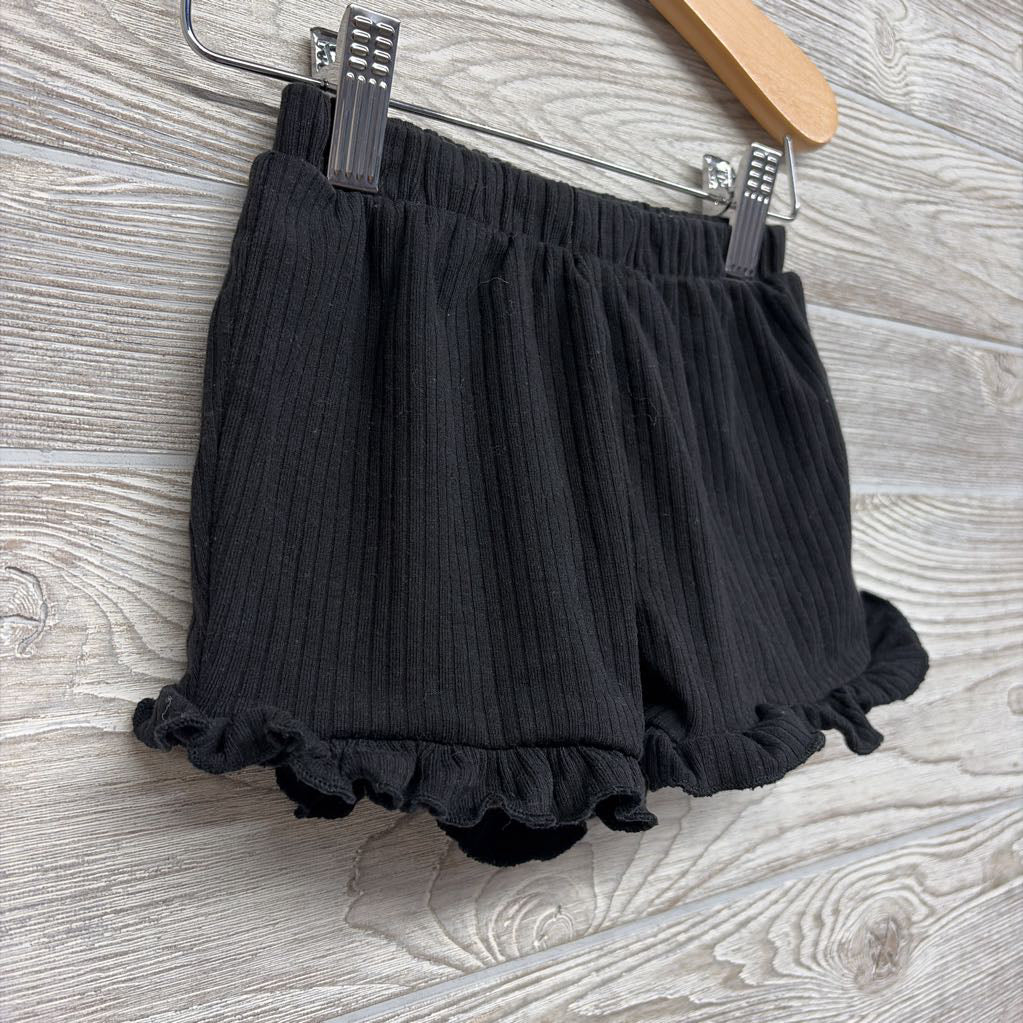 Ribbed Shorts Ruffle Trim 2T