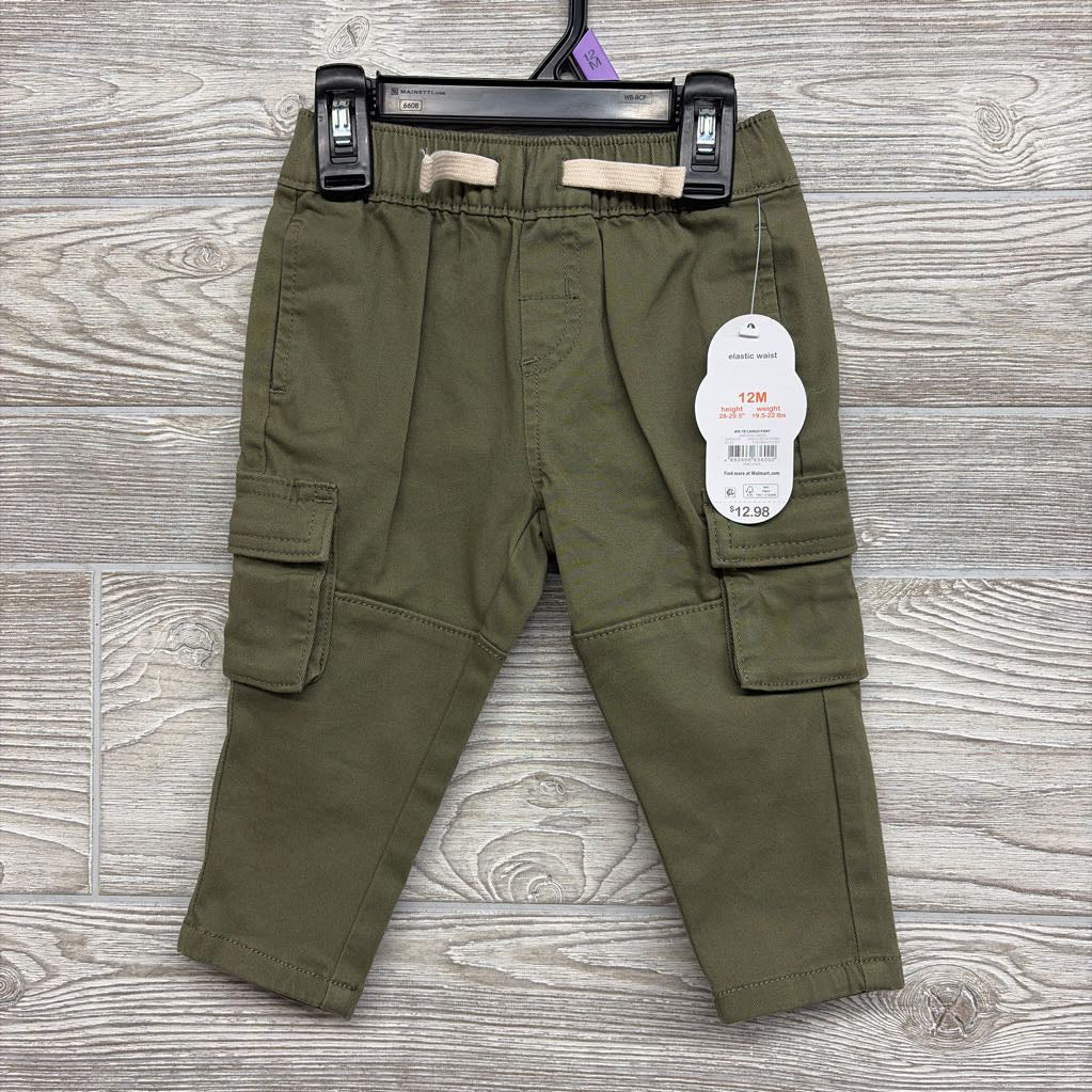 NEW Pull On Cargo Pants 12M