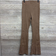 Ribbed Flare Pants Slit Hem 13-14