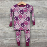 2 Pc LS Bamboo PJs Checker Smiley Faces 18-24M