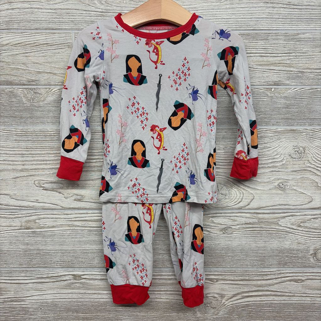 2 Pc LS Bamboo PJs Mulan 12-18M