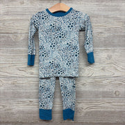 2 Pc LS Bamboo PJs Flowers 18-24M