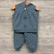 Quilted Vest & Pants Dots 18M