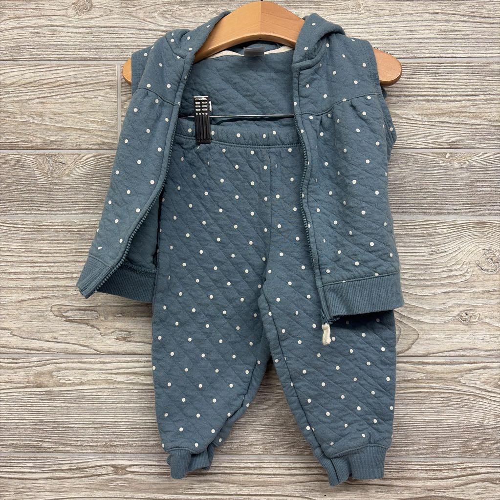 Quilted Vest & Pants Dots 18M