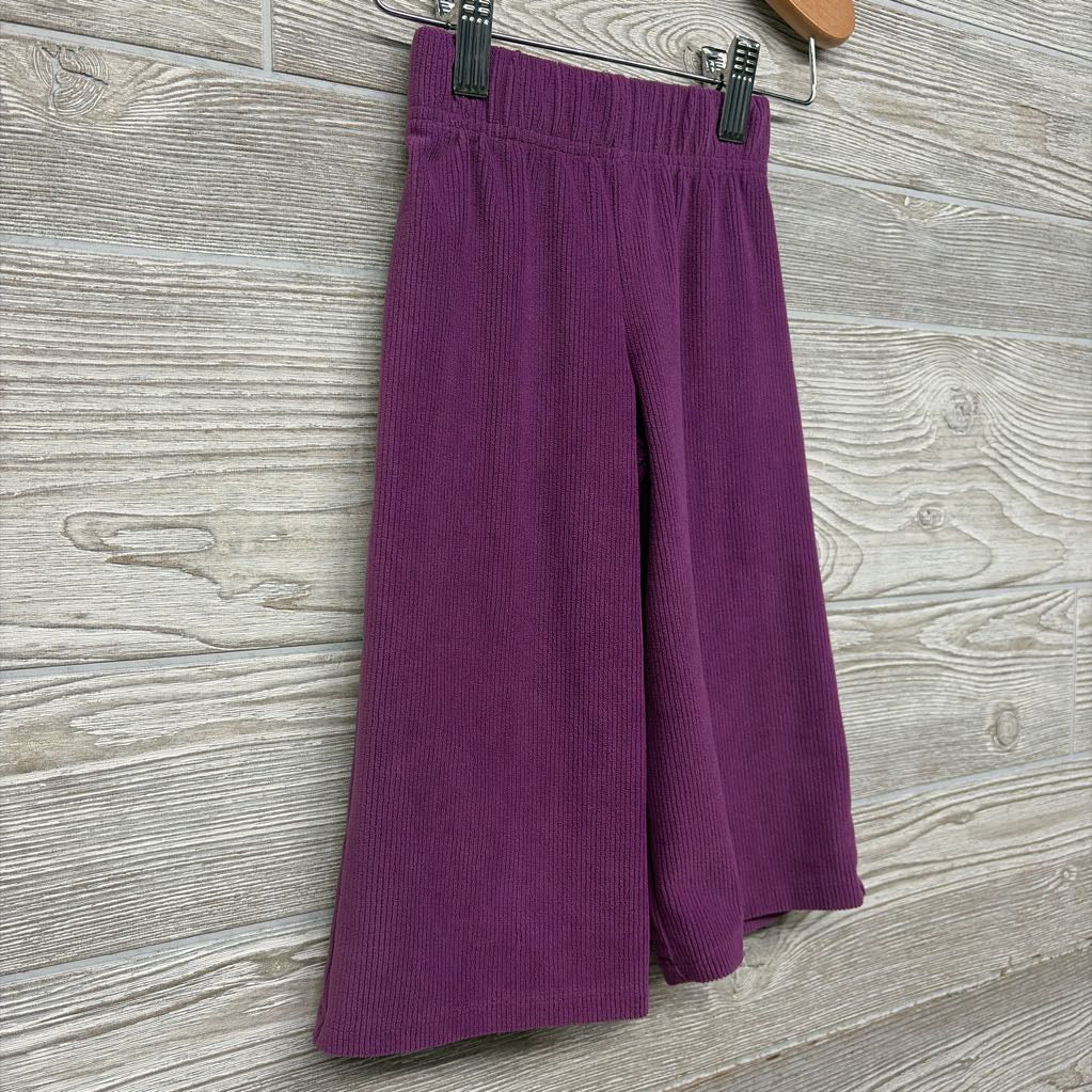 Ribbed Velour Wide Leg Pants 18M