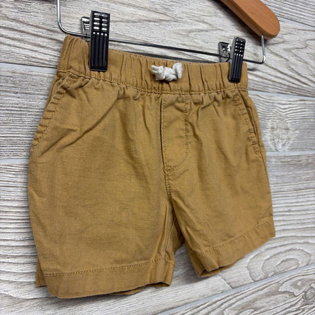 Linen Blend Pull On Shorts 6-9M