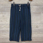Drawstring French Terry Pants Stripes 3T