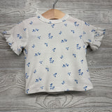 Ribbed Shirt & Shorts Flowers 12M