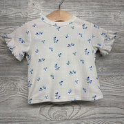 Ribbed Shirt & Shorts Flowers 12M