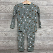 2 Pc LS PJs Cookies Milk 4T