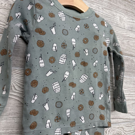 2 Pc LS PJs Cookies Milk 4T