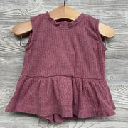 Ribbed Peplum Tank Top & Shorts 6-12M