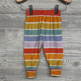 2 Pc LS Cozy PJs Stripes 12M