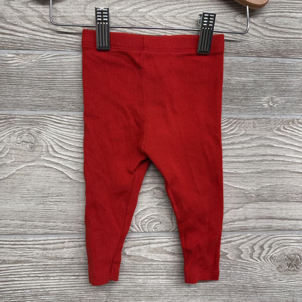 Crewneck & Ribbed Leggings Apples 3-6M