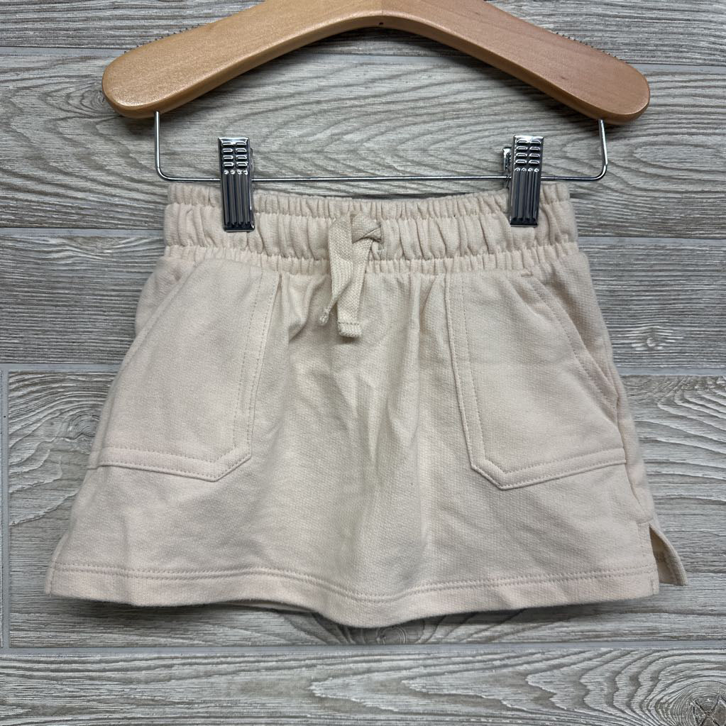 Drawstring French Terry Skort 2T