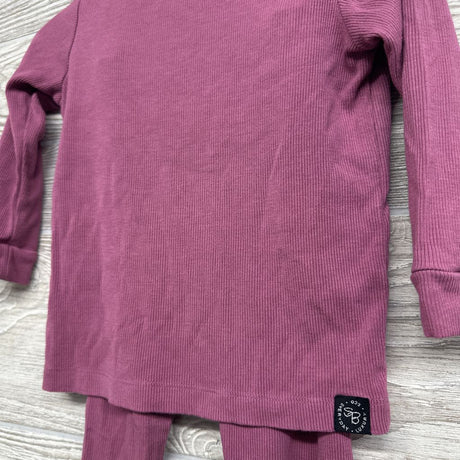 2 Pc LS Ribbed Bamboo PJs 18-24M