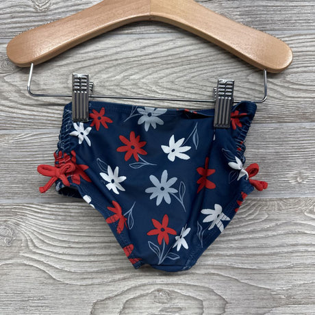 2 Pc LS Swimsuit Flowers Side Bows 18M