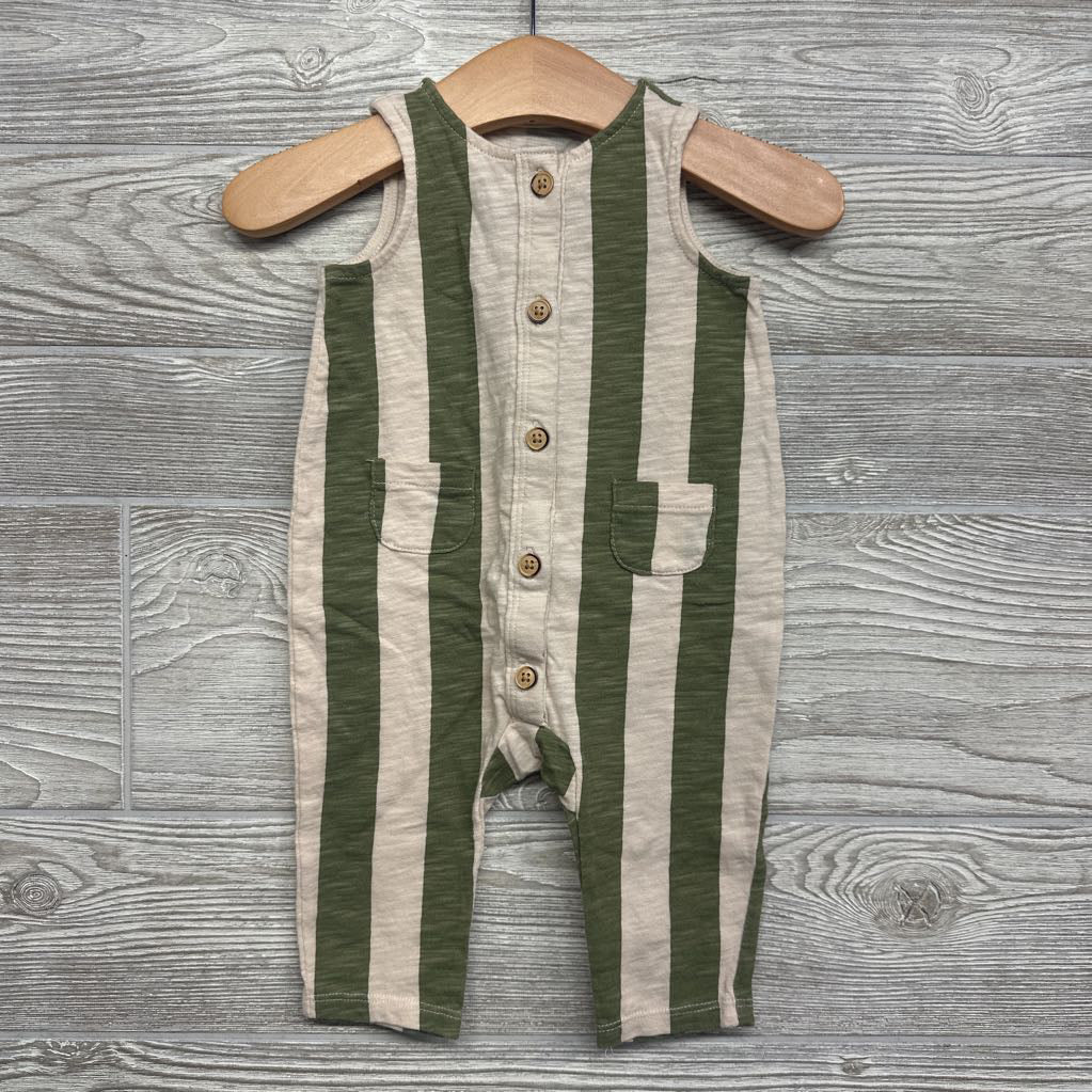 Jumpsuit Stripes Front Small Pockets Stripes 0-3M