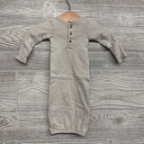 Henley Gown Stripes Preemie