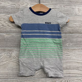 Shorty Romper Stripes 0-3M