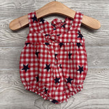 Gingham Roper Stars & Ruffles 0-3M
