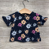 Shirt Ruffle Sleeve Flowers 0-3M