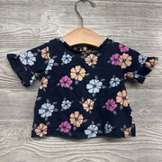 Shirt Ruffle Sleeve Flowers 0-3M