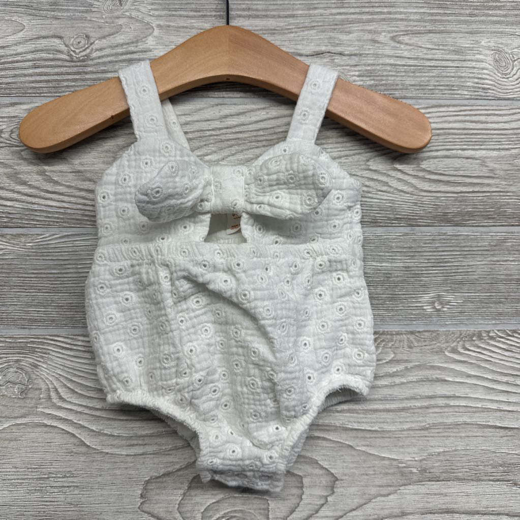 Eyelet Tank Top Romper 0-3M
