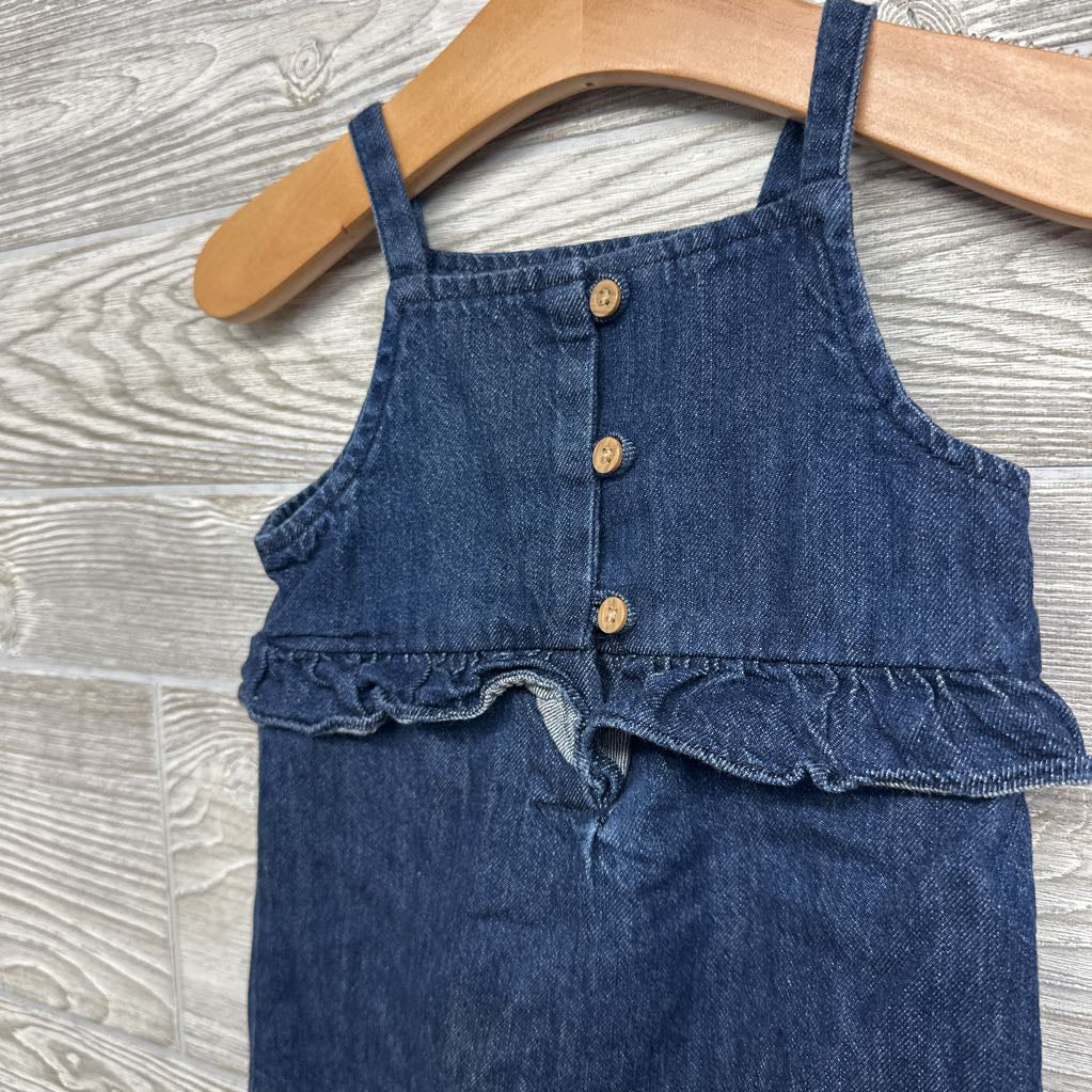 Denim Overalls Ruffles 9M