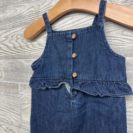 Denim Overalls Ruffles 9M