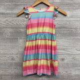 Flutter Sleeve Dress Stripes 6