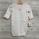 NEW Gown & Hat Polka Dots 0-3M