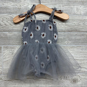 Muslin Tulle Dress Flowers 12-18M
