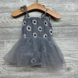 Muslin Tulle Dress Flowers 12-18M