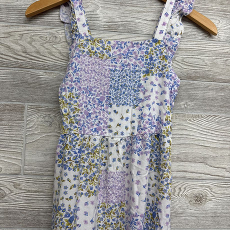 Tiered Tank Dress Flowers 7-8
