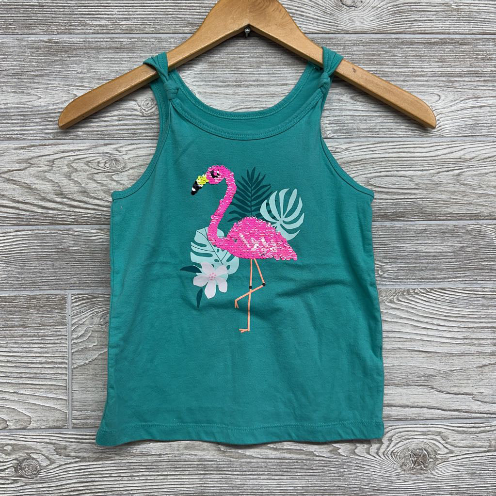 Tank Top Flip Sequins Flamingo 6-6x
