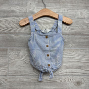 Front Button Tank Top Stripes 3