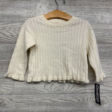 NEW LS Ribbed Sweater Ruffle Trim 18M