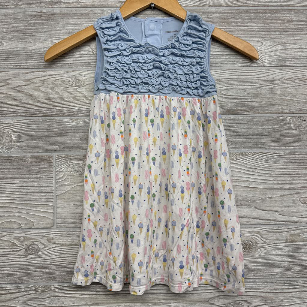 Bamboo Tank Dress Ice Cream Cones Stars 4T