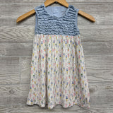 Bamboo Tank Dress Ice Cream Cones Stars 4T