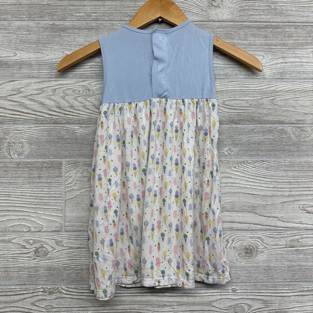 Bamboo Tank Dress Ice Cream Cones Stars 4T